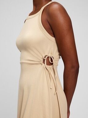 Gap Modern Side Tie Cutout Midi Dress
